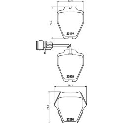 Brake Pad Set MINTEX MDB2178 OE Ref 4D0698151R