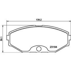 Brake Pad Set MINTEX MDB2179 OE Ref 41060606190