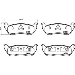 Brake Pad Set MINTEX MDB2182 OE Ref 3L242200BA