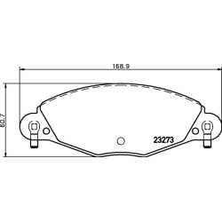 Brake Pad Set MINTEX MDB2188 OE Ref 425249