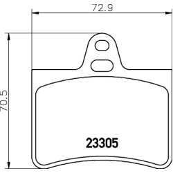 Brake Pad Set MINTEX MDB2190 OE Ref 425334