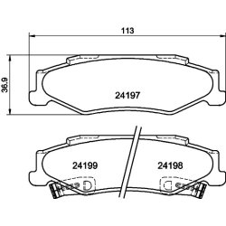 Brake Pad Set MINTEX MDB2214 OE Ref 89060331