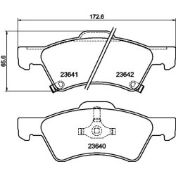 Brake Pad Set MINTEX MDB2216 OE Ref 05019804AA MINTEX