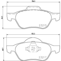 Brake Pad Set MINTEX MDB2226 OE Ref 410600012R