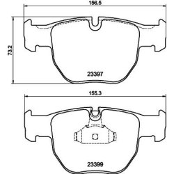 Brake Pad Set MINTEX MDB2227 OE Ref SFC000010