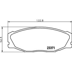 Brake Pad Set MINTEX MDB2235 OE Ref AY040TY003