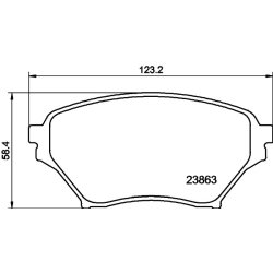 Brake Pad Set MINTEX MDB2248 OE Ref N0Y73328Z