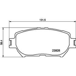 Brake Pad Set MINTEX MDB2263 OE Ref 0446530340