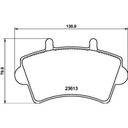 Brake Pad Set MINTEX MDB2268 OE Ref 4106000QAD