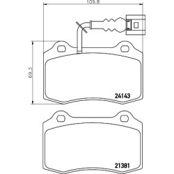 Brake Pad Set MINTEX MDB2271 OE Ref 1ML698151