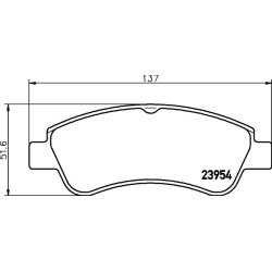 Brake Pad Set MINTEX MDB2283 OE Ref 425475