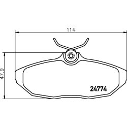 Brake Pad Set MINTEX MDB2296 MINTEX