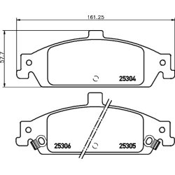 Brake Pad Set MINTEX MDB2297 OE Ref 18024383