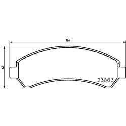 Brake Pad Set MINTEX MDB2298 OE Ref 18043872 MINTEX
