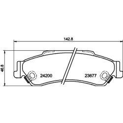 Brake Pad Set MINTEX MDB2299 OE Ref 18025475