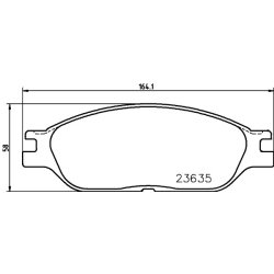 Brake Pad Set MINTEX MDB2303 OE Ref XF222007SA