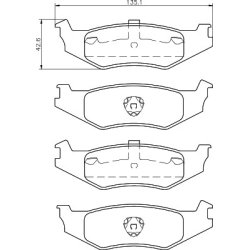 Brake Pad Set MINTEX MDB2306