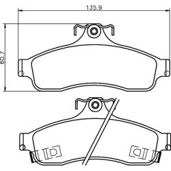 Brake Pad Set MINTEX MDB2307