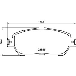 Brake Pad Set MINTEX MDB2311 OE Ref 0446533350