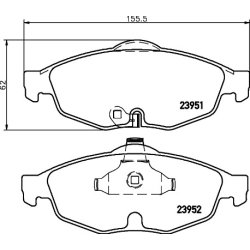 Brake Pad Set MINTEX MDB2315 OE Ref V1018942AB