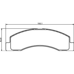 Brake Pad Set MINTEX MDB2319 OE Ref 1C3Z2001AA MINTEX