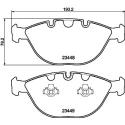 Brake Pad Set MINTEX MDB2320 OE Ref 34116756350 MINTEX