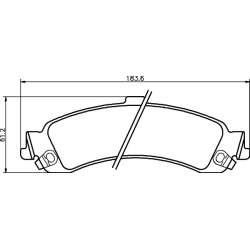 Brake Pad Set MINTEX MDB2322 OE Ref 89059034