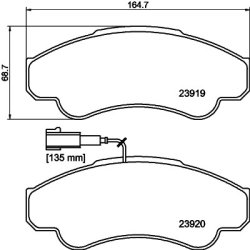 Brake Pad Set MINTEX MDB2329 OE Ref 425459
