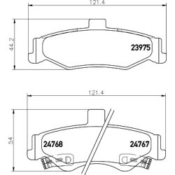 Brake Pad Set MINTEX MDB2337 OE Ref 88899570
