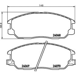 Brake Pad Set MINTEX MDB2339 OE Ref 581013EU03