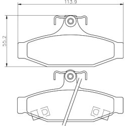 Brake Pad Set MINTEX MDB2343
