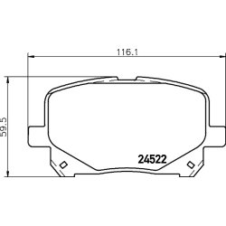 Brake Pad Set MINTEX MDB2344 OE Ref 0446528430