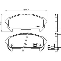 Brake Pad Set MINTEX MDB2347 OE Ref 8943628131 MINTEX