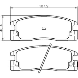 Brake Pad Set MINTEX MDB2348