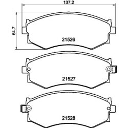 Brake Pad Set MINTEX MDB2351 OE Ref 4106080N90