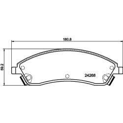 Brake Pad Set MINTEX MDB2377 OE Ref 18047988