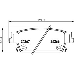 Brake Pad Set MINTEX MDB2378 OE Ref 89047757