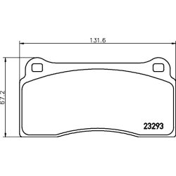 Brake Pad Set MINTEX MDB2413 OE Ref MXD1550AA