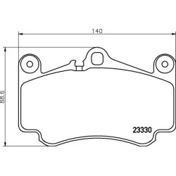 Brake Pad Set MINTEX MDB2416 OE Ref 99635194091