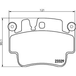 Brake Pad Set MINTEX MDB2417 OE Ref 99635293091