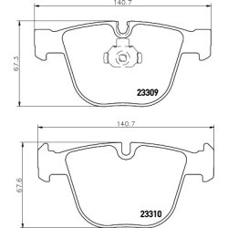 Brake Pad Set MINTEX MDB2419