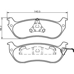 Brake Pad Set MINTEX MDB2420 OE Ref F6AZ2200AA