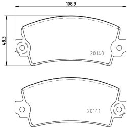 Brake Pad Set MINTEX MDB2425 OE Ref 425010