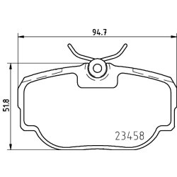 Brake Pad Set MINTEX MDB2470 OE Ref SFP100490