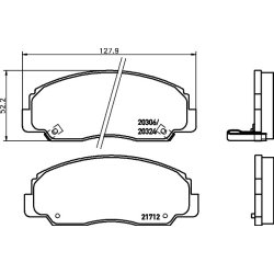 Brake Pad Set MINTEX MDB2471 OE Ref 0449187607000 MINTEX