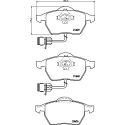 Brake Pad Set MINTEX MDB2507 OE Ref 4D0698151G