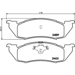 Brake Pad Set MINTEX MDB2524 MINTEX