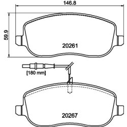 Brake Pad Set MINTEX MDB2531 OE Ref 1617258380