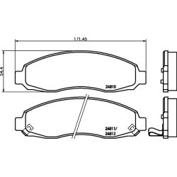 Brake Pad Set MINTEX MDB2548 MINTEX