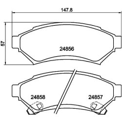 Brake Pad Set MINTEX MDB2554 OE Ref 18048676